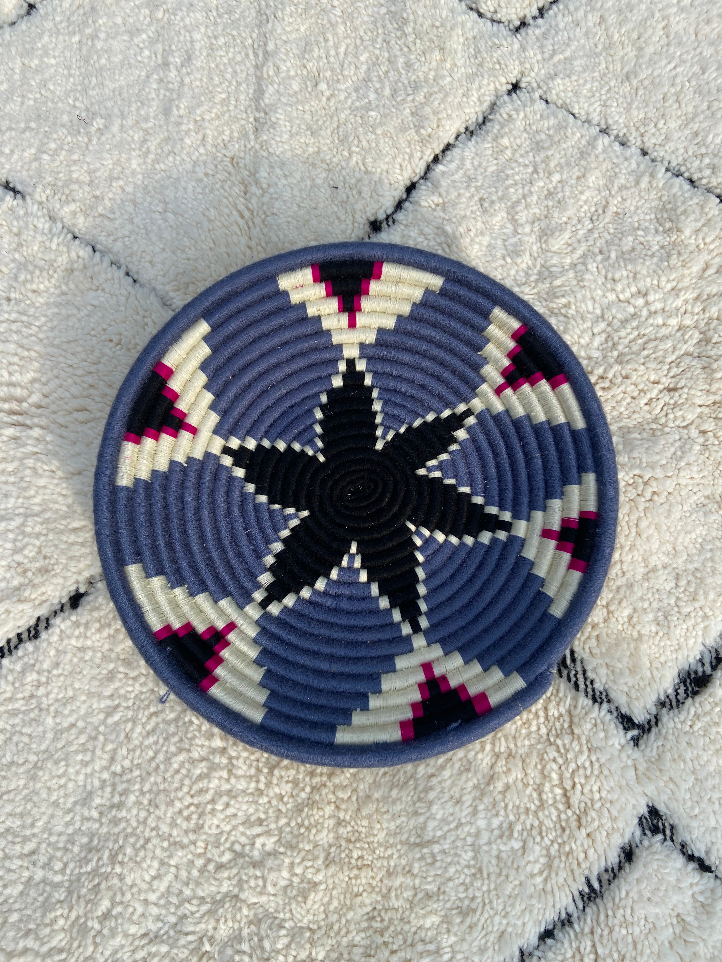 Assiette ethnique chic tissé berbère