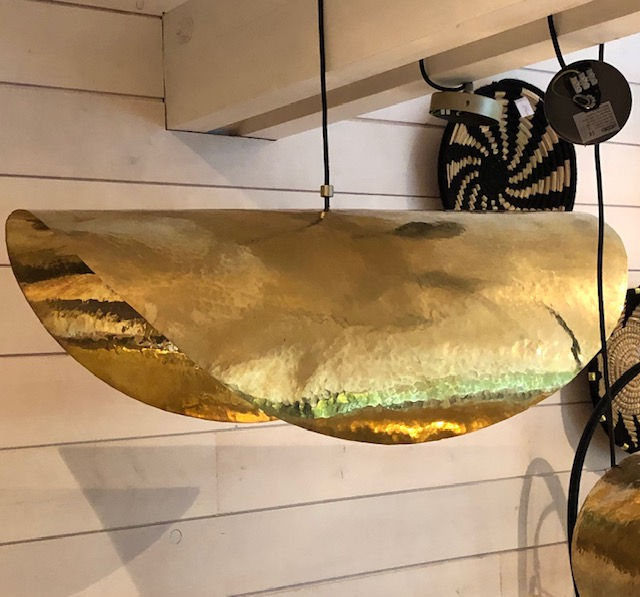 Suspension Design Céramique Laiton Rouge Et Blanc – Terres Mêlées, E27 Vintage