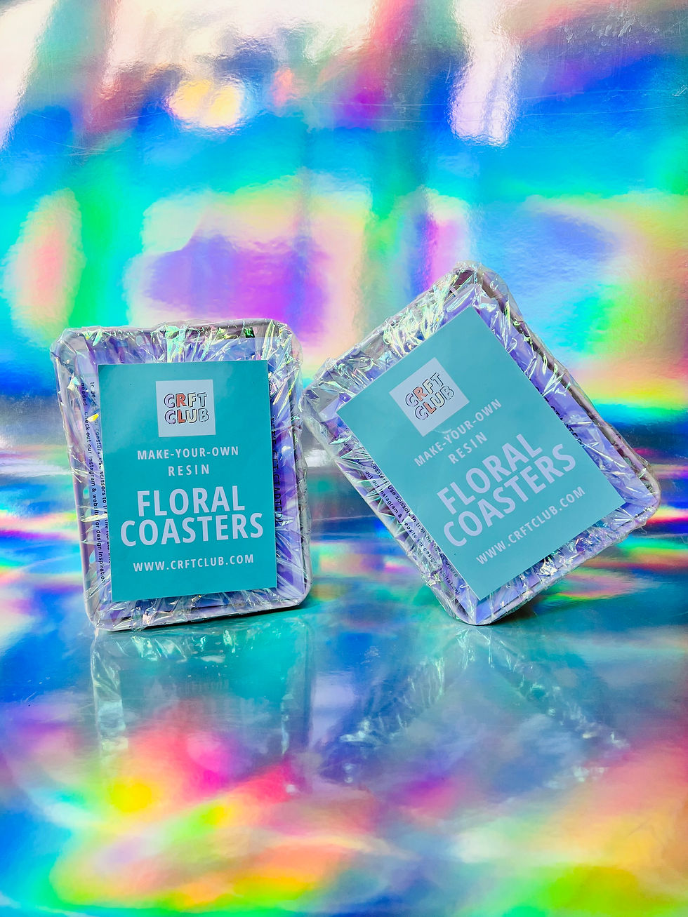 Thumbnail: Floral Resin Coaster Set Kit