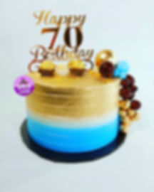 Personalized Milestone 70th birthday Cakes