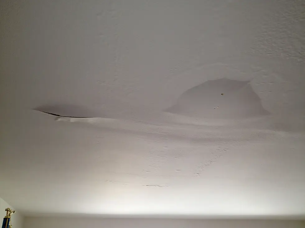 Interior Damage From Roof Leak