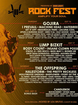 Rock Fest 2026 Lineup Announced With Gojira, Limp Bizkit, and The Offspring