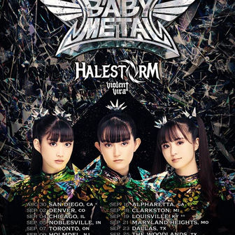 BABYMETAL announce 2026 World Tour with Halestorm and Violent Vira