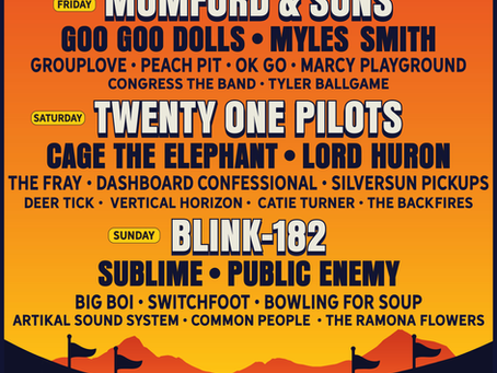 BLINK-182, TWENTY ONE PILOTS AND MUMFORD & SONS TO HEADLINE INNINGS FESTIVAL FEBRUARY 20-22, 2026