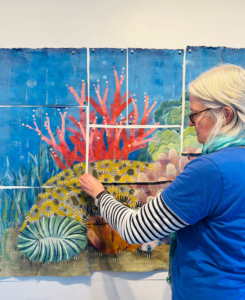 lady pinning reef