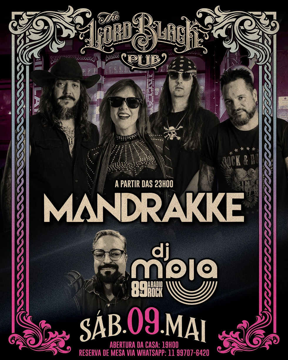 SÁB.09.MAI - Mandrakke & Dj Maia