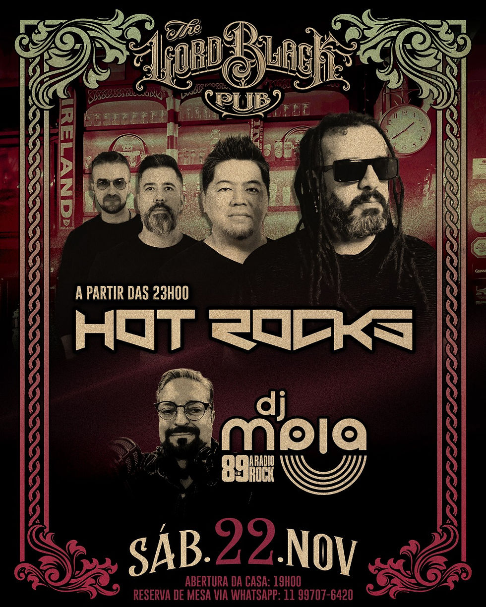 SÁB.22.NOV - Hotrocks & Dj Maia