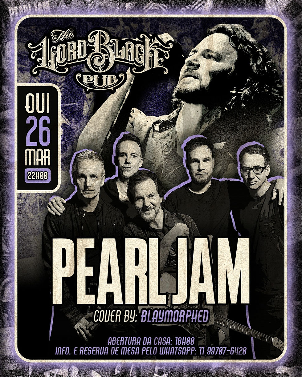 QUI.26.MAR - Pearl Jam