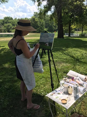Plein air painting in Ohio