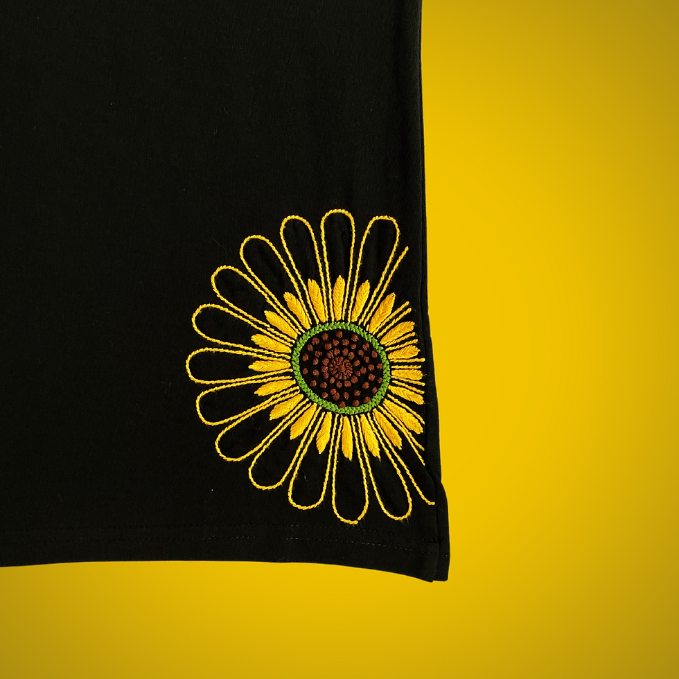 Thumbnail: Vol 2 PRAKRITI : Handcrafted Surajmukhi Unisex T-Shirt