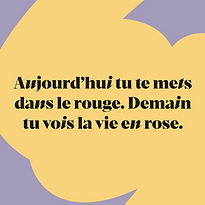post instagram jaune et violet happn avec citation