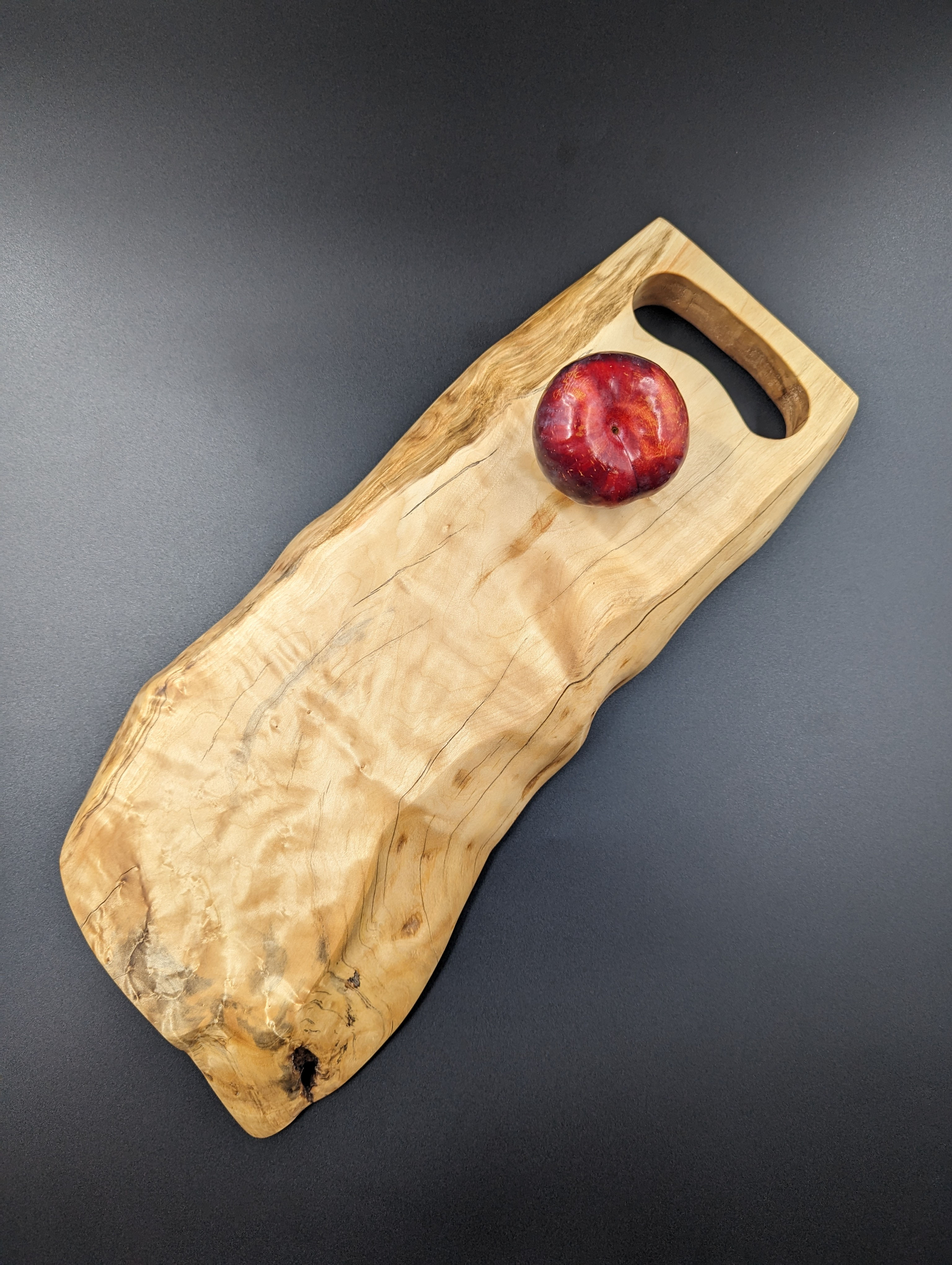 Discernment: Red Flame Box Elder - 17.5" x 6.5-8" x 1.5"