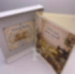 Sewing-themed greeting card displayed in its gift box with the included Sewing Basket symbol meaning card visible inside.