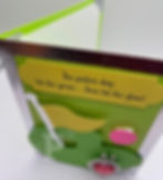 Top view of card w/ “The perfect day: Hit the ball... then hit the glass” and detachable “Putt Now. Wine Later.” ball marker