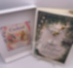 Gift-boxed friendship card with removable crystal martini brooch and Cocktail Symbol