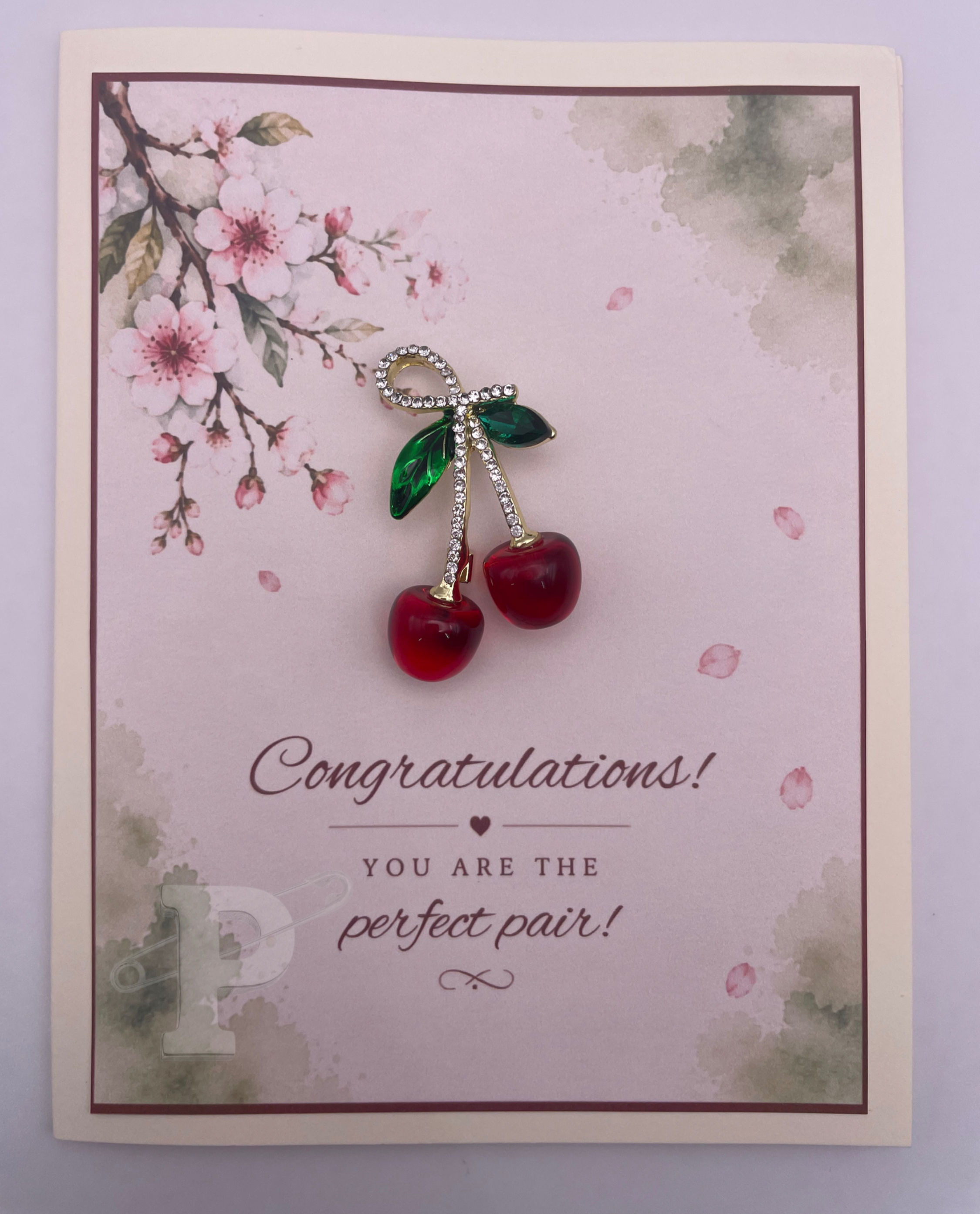 Cherry Brooch-Congratulations-SC