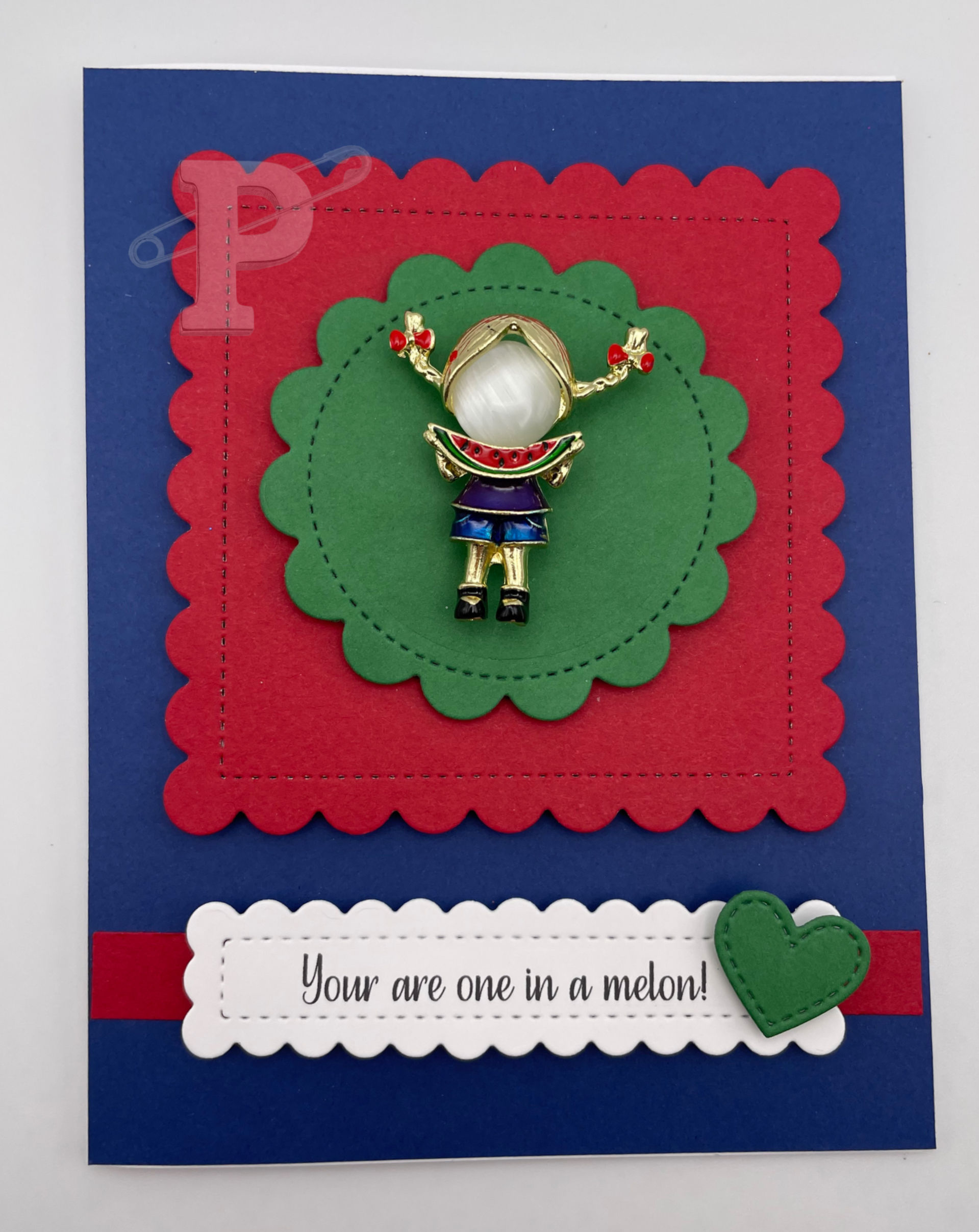 Watermelon Girl Brooch-You're One in a Melon