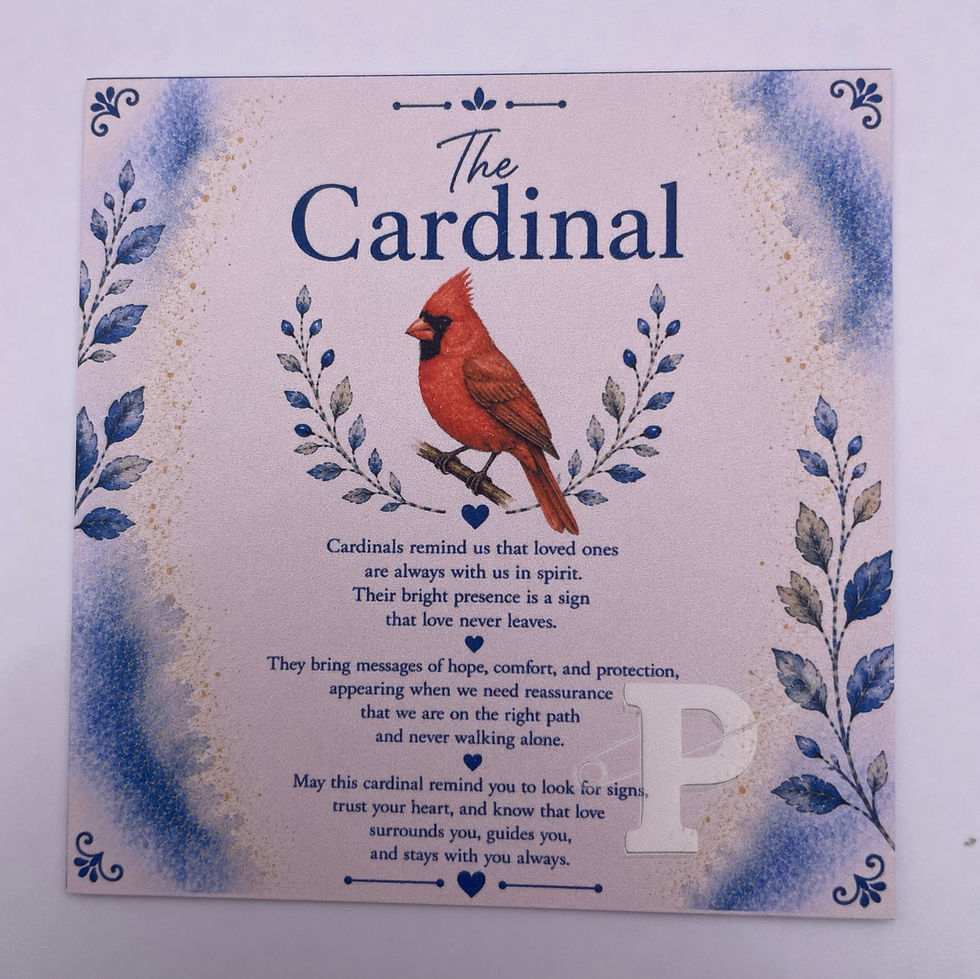 Thumbnail: Cardinal Symbol Meaning Card featuring artwork and an inspirational message about remembrance, hope, and loved ones.