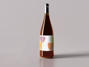 標貼設計-植物酵素瓶器(勃根地酒瓶)