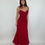 Thumbnail: Red Sequined Drop Waist Dress