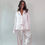 Thumbnail: Pink & White Striped PJ Set