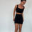 Thumbnail: Black Co-Ord Biker Short Set