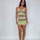 Thumbnail: Green Chevron Knit Midi Dress