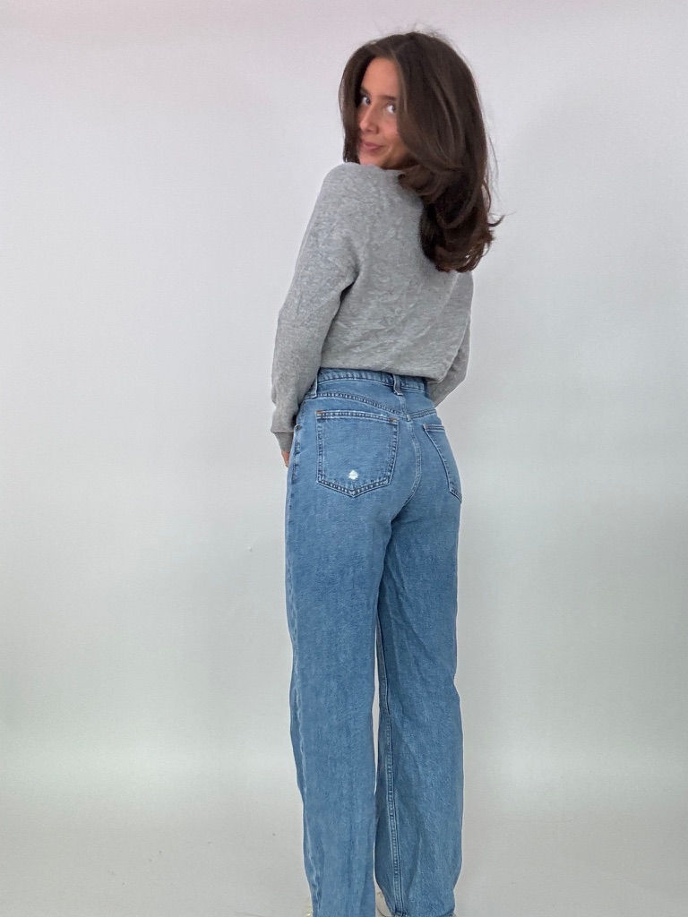 Thumbnail: Grey Cashmere V-Neck