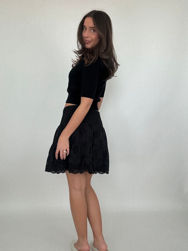 Thumbnail: Roller Rabbit Eyelet Mini Skirt
