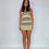 Thumbnail: Green Chevron Knit Midi Dress