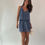 Thumbnail: Blue Drop Waist Mini Dress