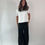 Thumbnail: Vintage Black Silk Trousers