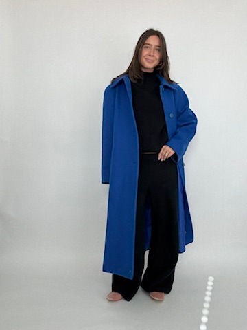 Royal Blue Trench Coat