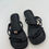 Thumbnail: Black & Gold Sandals