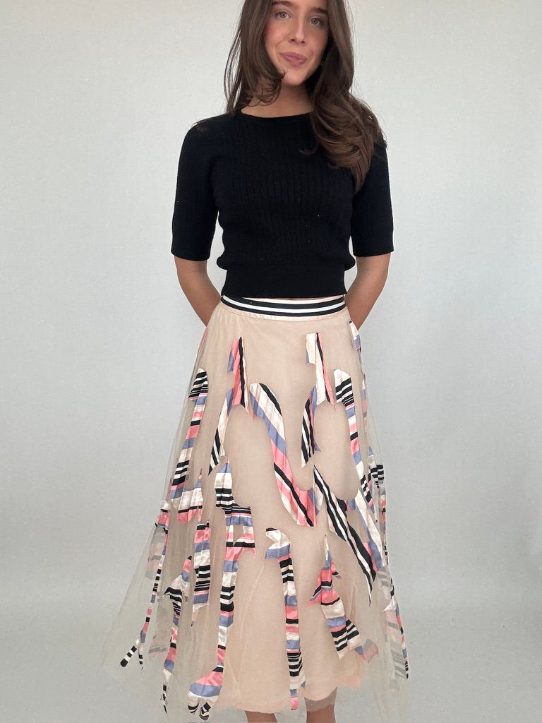 Thumbnail: Anthropologie Tulle Midi Skirt