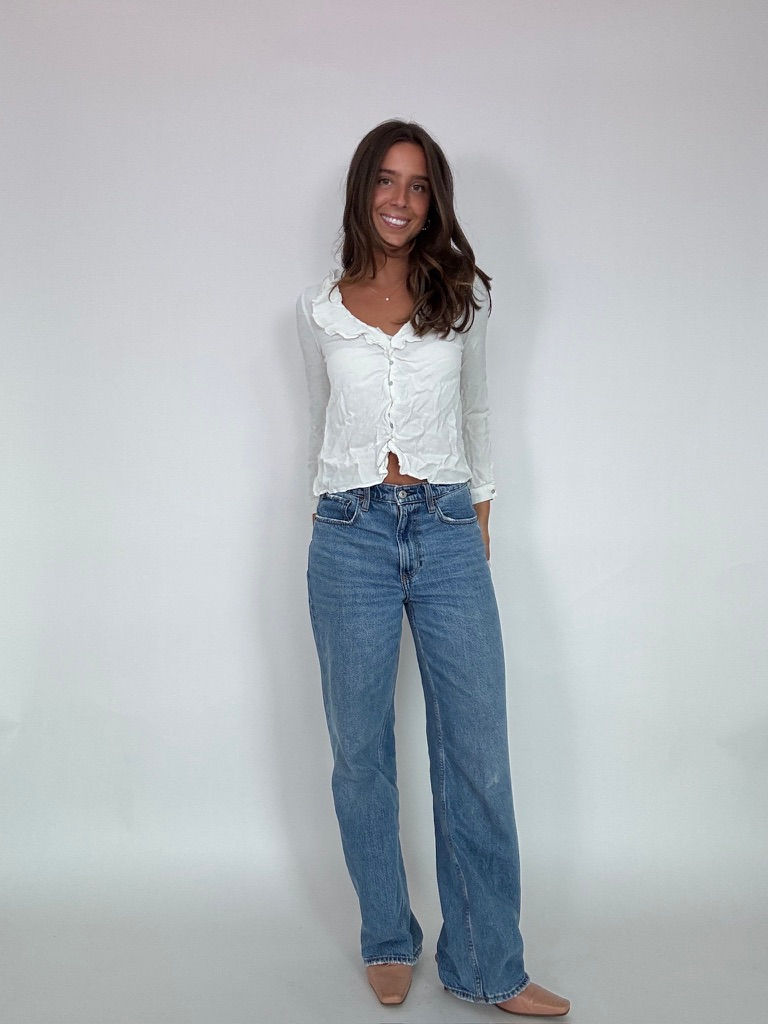 Thumbnail: Zara Linen Button Up Top