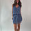 Thumbnail: Blue Drop Waist Mini Dress