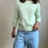 Thumbnail: Lime Cableknit Sweater