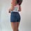 Thumbnail: The Loft Sailor Pocket Denim Shorts