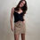 Thumbnail: Corduroy Tan Mini Skirt