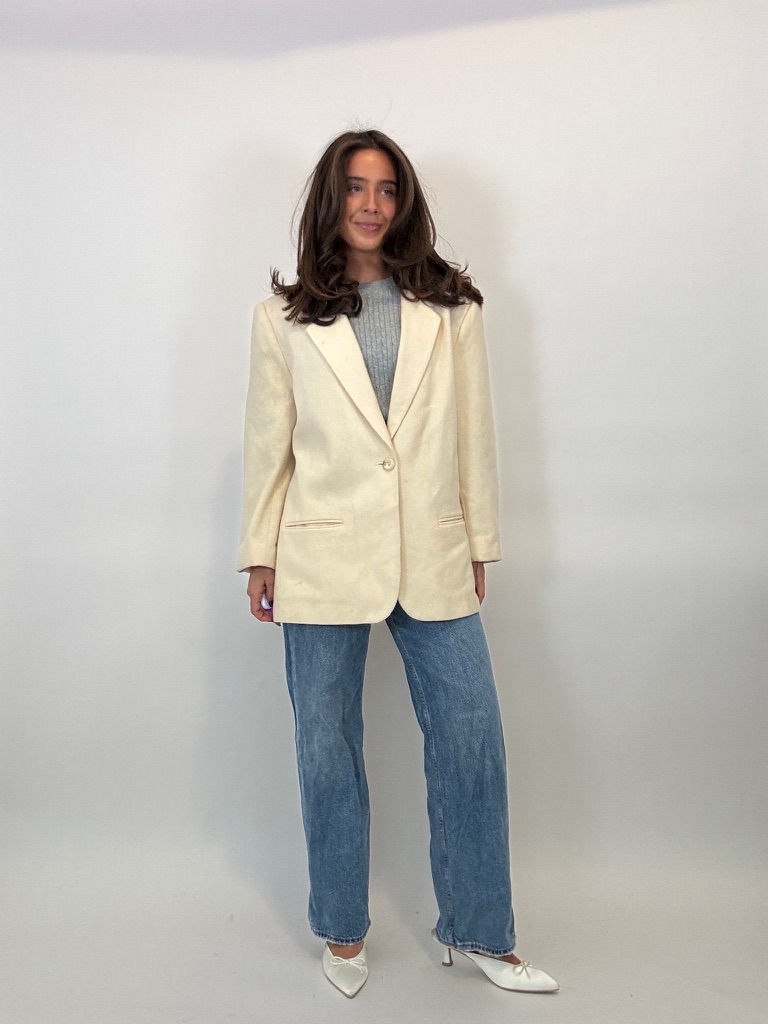 Thumbnail: Wool Creme Blazer