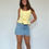 Thumbnail: Vintage Yellow Tie Front Top
