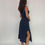 Thumbnail: Navy Belted Midi Dress