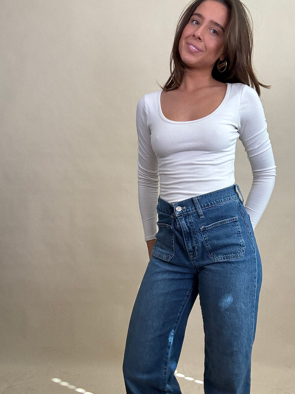 Thumbnail: American Eagle White Bodysuit 