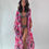 Thumbnail: Pink Patterned  Swim Coverup