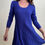 Thumbnail: Purple Ribbed Mini Dress