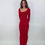 Thumbnail: Red Fitted Maxi Dress
