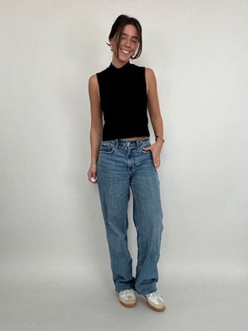 Thumbnail: Black Mockneck Tank Top