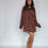 Thumbnail: Brown Polka Dot Mini Dress