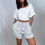 Thumbnail: Madewell Striped Linen Shorts